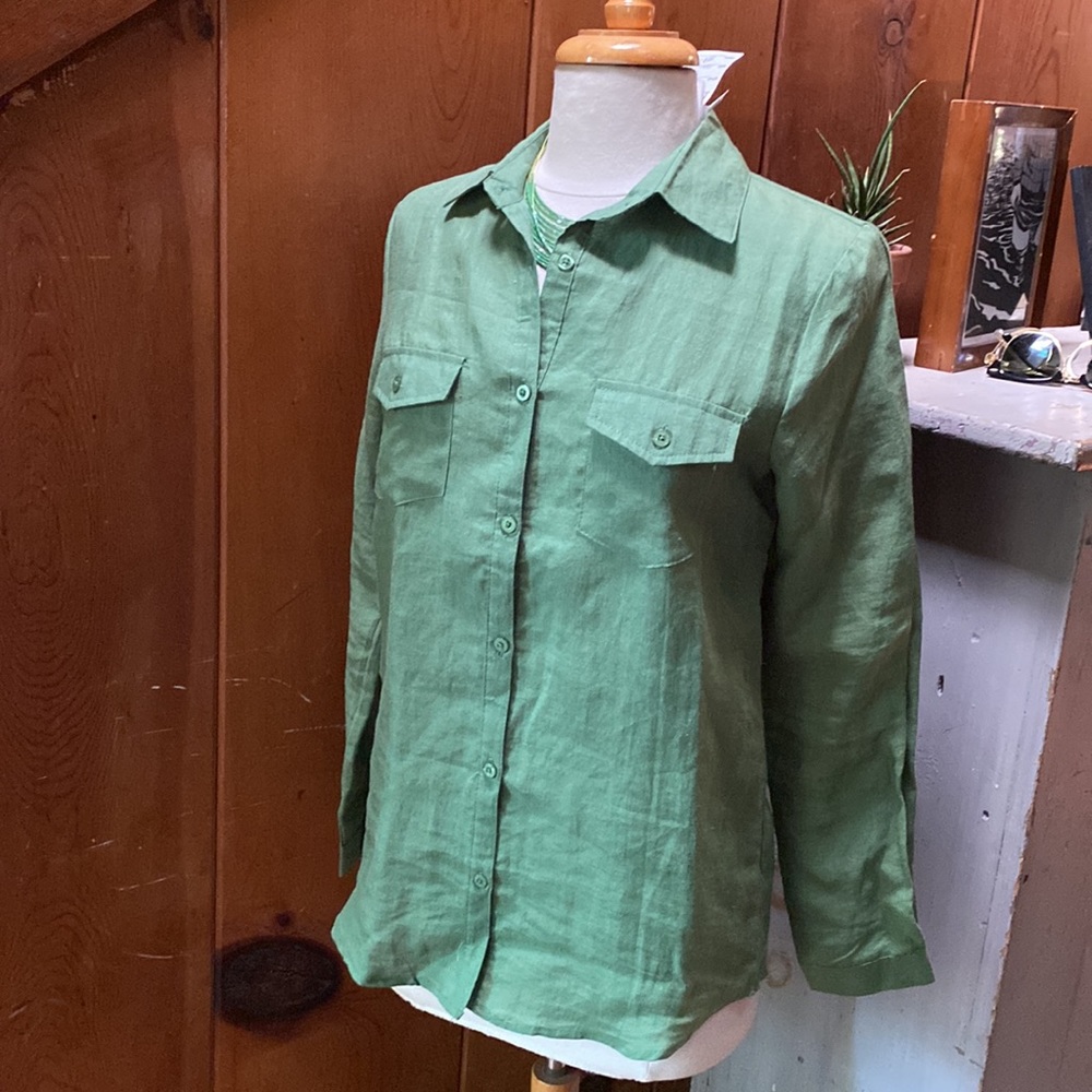 Comme USA Linen Button Down Shirt